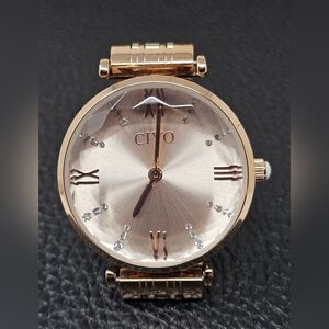CIVO Rose Gold Ladies Watch Diamond Markers